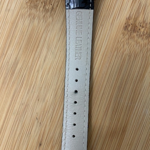 Stauer Sirene Analog Stainless Steel Rose Gold CZ Leather Adjustable strap Watch - Picture 10 of 13